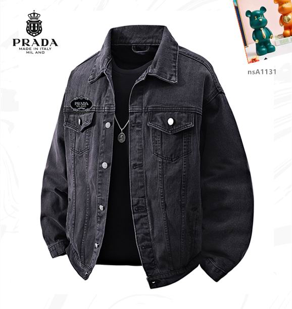 Prada Denim Jacket Mens ID:20250925-67